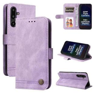 For Samsung Galaxy F16 5G / M16 5G Skin Feel Life Tree Metal Button Leather Phone Case(Purple)