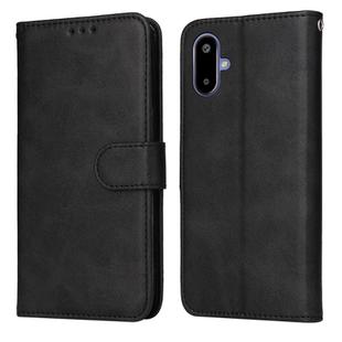 For Samsung Galaxy F06 5G / M06 5G Classic Calf Texture Flip Leather Phone Case(Black)