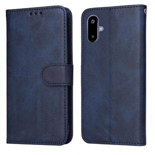 For Samsung Galaxy F06 5G / M06 5G Classic Calf Texture Flip Leather Phone Case(Blue)
