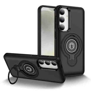 For Samsung Galaxy S23+ 5G Ring Holder Magnetic Phone Case(Black)