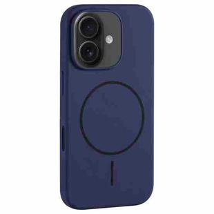 For iPhone 16 Plus Large Hole Camera MagSafe Liquid Silicone Full Coverage Phone Case(Royal Blue)