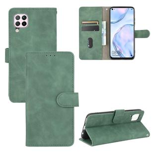 For Huawei nova 6 SE / P40 Lite Solid Color Skin Feel Magnetic Buckle Horizontal Flip Calf Texture PU Leather Case with Holder & Card Slots & Wallet(Green)