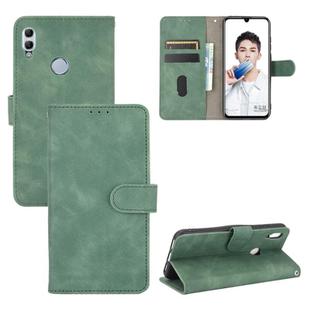 For Huawei Honor 10 Lite / P smart (2019) Solid Color Skin Feel Magnetic Buckle Horizontal Flip Calf Texture PU Leather Case with Holder & Card Slots & Wallet(Green)