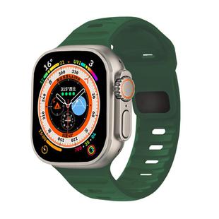 For Apple Watch 46mm / 49mm / 45mm / 44mm Kalebol Sport Silicone Strap(Green)