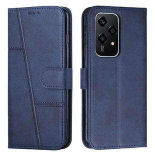 For Honor 200 Lite Global Stitching Calf Texture Buckle Leather Phone Case(Blue)