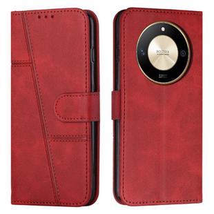 For Honor X50 / X9b / X50 GT Stitching Calf Texture Buckle Leather Phone Case(Red)