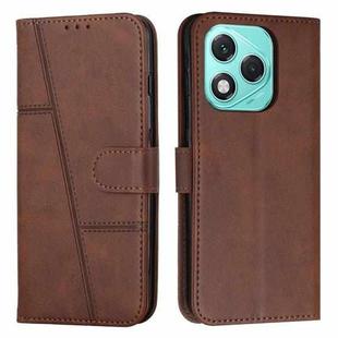 For Honor 400 Lite Stitching Calf Texture Buckle Leather Phone Case(Brown)