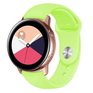 Kalebol 20mm Universal Reverse Buckle Silicone Watch Band(Light Green)