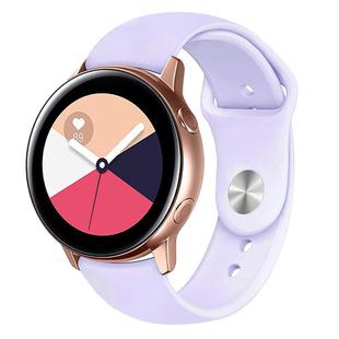 Kalebol 20mm Universal Reverse Buckle Silicone Watch Band(Purple)