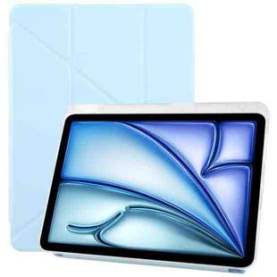 For iPad Air 11 2025 / 2024 ZGA Genre Series Y-Fold Leather Tablet Case with Pen Slot(Blue)