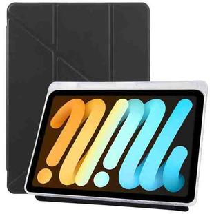 For iPad mini 6 / mini 2024 ZGA Genre Series Y-Fold Leather Tablet Case with Pen Slot(Black)