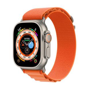 For Apple Watch 42mm / 41mm / 40mm / 38mm Kalebol Aline Nylon Loop Watch Band(Orange)