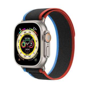 For Apple Watch 42mm / 41mm / 40mm / 38mm Kalebol Wild Track Loop Nylon Watch Band(Blue+Black)