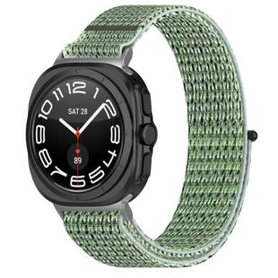 For Samsung Galaxy Watch Ultra 47mm Kalebol Hook and Loop Fastener Nylon Braided Watch Band(Blue Ocean)