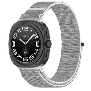For Samsung Galaxy Watch Ultra 47mm Kalebol Hook and Loop Fastener Nylon Braided Watch Band(Seashell)