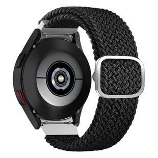 For Samsung Galaxy Watch 7 / 6 / 5 / 4  Kalebol Eight Buckle Nylon Braided Watch Band(Black)