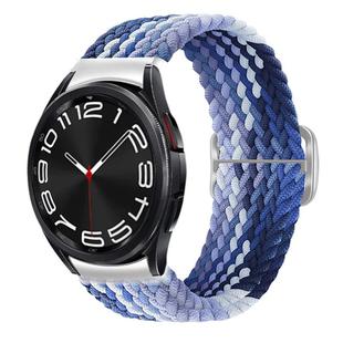 For Samsung Galaxy Watch 7 / 6 / 5 / 4  Kalebol Eight Buckle Nylon Braided Watch Band(Blueberry)