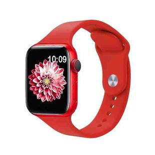 For Apple Watch 46mm / 49mm / 45mm / 44mm Kalebol Reverse Buckle Silicone Watch Band(Red)
