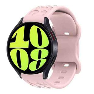 22mm Kalebol Leopard Print Butterfly Buckle Silicone Watch Band(Pink)