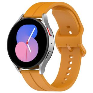 Kalebol 20mm Grooved Silicone Strap(Yellow)