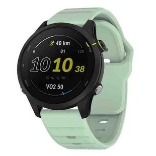 22mm Kalebol Wave Pattern Studded Buckle Silicone Watch Band(Teal)