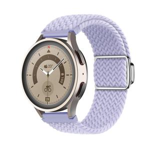 22mm Kalebol Nylon Braided Loop Magnetic Buckle Watch Band(Misty Purple)