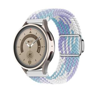 22mm Kalebol Nylon Braided Loop Magnetic Buckle Watch Band(Violet)
