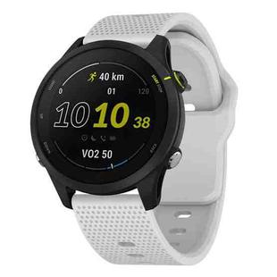22mm Kalebol Dot Studded Buckle Silicone Watch Band(White)