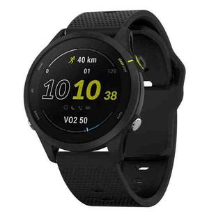 22mm Kalebol Dot Studded Buckle Silicone Watch Band(Black)