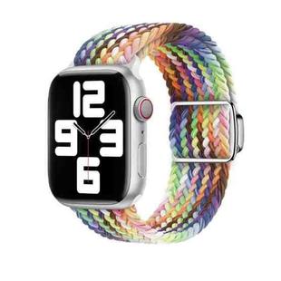 For Apple Watch 46mm / 49mm / 45mm / 44mm Kalebol Nylon Loop Magnetic Buckle Watch Band(Colorful)