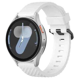 22mm Kalebol Steel Buckle Spruce Silicone Watch Band(White)