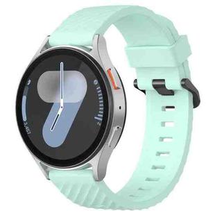 22mm Kalebol Steel Buckle Spruce Silicone Watch Band(Teal)
