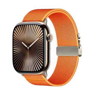 For Apple Watch 42mm / 41mm / 40mm / 38mm Kalebol Parachute Buckle Elastic Nylon Watch Band(Orange)