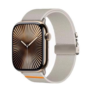 For Apple Watch 42mm / 41mm / 40mm / 38mm Kalebol Parachute Buckle Elastic Nylon Watch Band(Starlight)