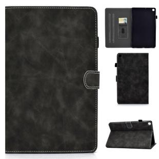 For Samsung Galaxy Tab A7 10.4 2020 T500 Cowhide Texture Horizontal Flip Leather Case with Holder & Card Slots(Gray)