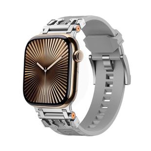 For Apple Watch 42mm / 41mm / 40mm / 38mm Kalebol Armor TPU Watch Band(Silver Grey)