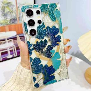For Samsung Galaxy S23 Ultra 5G Dual-side Laminating IMD MagSafe Phone Case(Leaves)