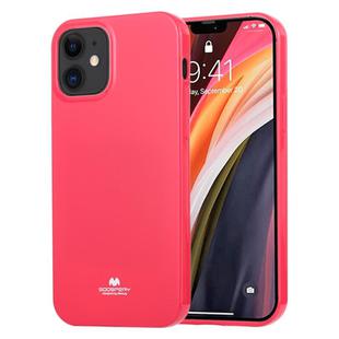 For iPhone 12 mini GOOSPERY JELLY TPU Shockproof and Scratch Protective Case(Rose Red)