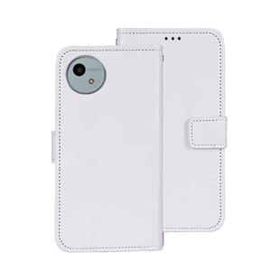 For Sharp Aquos wish4 idewei Crazy Horse Texture Leather Phone Case(White)