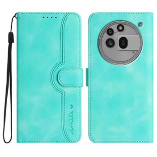 For Nothing Phone 3a Pro Heart Pattern Skin Feel Leather Phone Case(Light Blue)