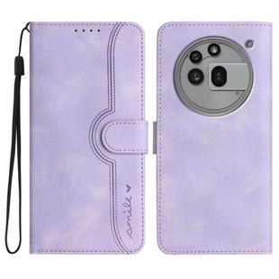 For Nothing Phone 3a Pro Heart Pattern Skin Feel Leather Phone Case(Purple)