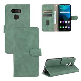 For LG Harmony 4 Solid Color Skin Feel Magnetic Buckle Horizontal Flip Calf Texture PU Leather Case with Holder & Card Slots & Wallet(Green)
