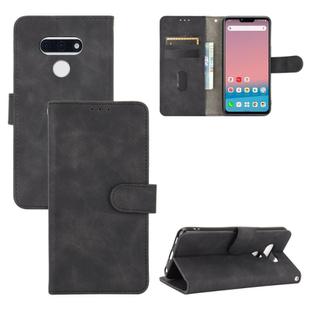 For LG Style 3 Solid Color Skin Feel Magnetic Buckle Horizontal Flip Calf Texture PU Leather Case with Holder & Card Slots & Wallet(Black)