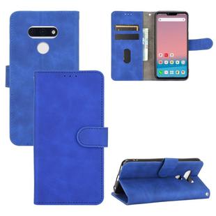 For LG Style 3 Solid Color Skin Feel Magnetic Buckle Horizontal Flip Calf Texture PU Leather Case with Holder & Card Slots & Wallet(Blue)