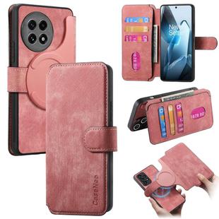 For OnePlus Ace 5 CaseNeo MagSafe RFID Anti-theft Retro Leather Phone Case(Pink)