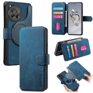 For OnePlus 12 CaseNeo MagSafe RFID Anti-theft Retro Leather Phone Case(Blue)