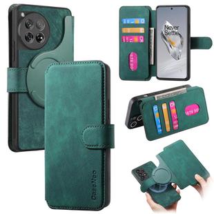 For OnePlus 12 CaseNeo MagSafe RFID Anti-theft Retro Leather Phone Case(Green)