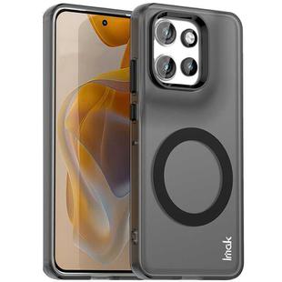 For Motorola Moto S50 IMAK Chocolate Series TPU + PET MagSafe Phone Case(Black)