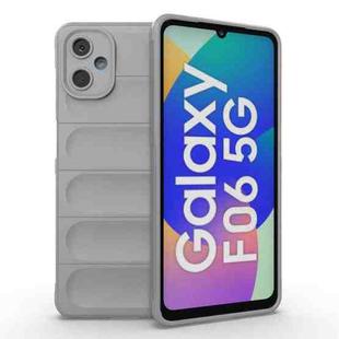 For Samsung Galaxy F06 5G Magic Shield TPU + Flannel Phone Case(Grey)