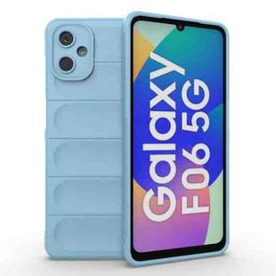 For Samsung Galaxy F06 5G Magic Shield TPU + Flannel Phone Case(Light Blue)